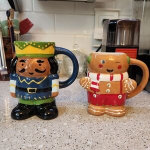 Gingerbread and Nutcracker Themed Mugs